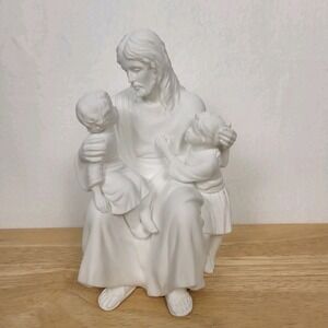 Vtg Lenox The Children's Blessing Figurine Life of Christ 1989 White Porcelain